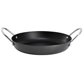 Oster Smithfire 11 Inch Nonstick Carbon Steel Paella Pan in Dark Gray