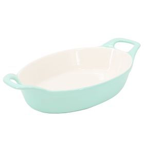 Martha Stewart Vanowen 1.2 Quart Stoneware Oval Baker in Blue