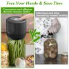 Jar Vacuum Sealer Kit For Wide Mouth Regular Mouth Mason Jars Cans Handheld Cordless Rechargeable Canning Vacuum Pump Machine with 6 Lids Bottle Cap O