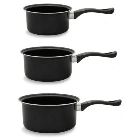 1.5&2&3Qt Saucepn Set Blk