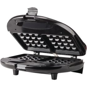 Blk/St Waffle Maker