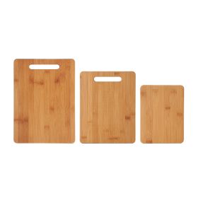 3Pc Bamboo Cut Board Set