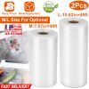 2 Rolls of Vacuum Sealer Bags 10.82inx49ft BPA Free Safe Vacuum Bags Keep Fresh Vacuum Machine (L)