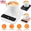 Desktop Electric Mug Warmer Auto Shut Off Timer Setting 6 Temperature Levels Cup Warmer for Milk Tea Cup Heating Plate