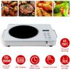 3500W Electric Single Ceramic Stove Electric Cooktop Hot Plate Infrared Countertop Burner with 12 Power & Temperature Levels 0-3H Timer Portable Handl