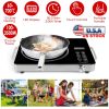 3500W Electric Single Ceramic Stove Electric Cooktop Hot Plate Infrared Countertop Burner with 12 Power & Temperature Levels 0-3H Timer Portable Handl