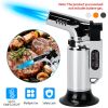 Culinary Butane Torch Lighter Refillable Blow Torch Flame Adjustable Flame Kitchen Cooking BBQ Torch w/ Fire Lock (Gas Not Included)