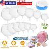 12 Pack Silicone Stretch Lids 6 Sizes BPA-free Silicone Lids Reusable Expandable Silicon Seal Cover Set Durable Flexible Food Storage Covers for Bowls
