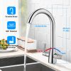 Kitchen Sink Faucet Two Handle One-Hole Basin Hot Cold Mixer Tap Brass Construction Chrome Finish UK Standard