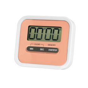 Digital Kitchen Cooking Timer Large LCD Baking Count-Down Up Clock Loud Alarm Magnetic (Option: MagneticKitchenAlarmTimerPink)