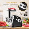 2800W Electric Meat Grinder Set Food Sausage Stuffer Mincer 1 Cutting Blade 4 Plates
