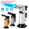 Culinary Butane Torch Lighter Refillable Blow Torch Flame Adjustable Flame Kitchen Cooking BBQ Torch w/ Fire Lock (Gas Not Included)