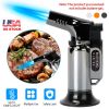 Culinary Butane Torch Lighter Refillable Blow Torch Flame Adjustable Flame Kitchen Cooking BBQ Torch w/ Fire Lock (Gas Not Included)