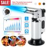 Culinary Butane Torch Lighter Refillable Blow Torch Flame Adjustable Flame Kitchen Cooking BBQ Torch w/ Fire Lock (Gas Not Included)