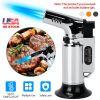 Culinary Butane Torch Lighter Refillable Blow Torch Flame Adjustable Flame Kitchen Cooking BBQ Torch w/ Fire Lock (Gas Not Included)